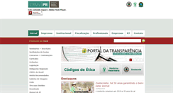 Desktop Screenshot of crmv-pr.org.br