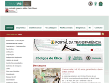 Tablet Screenshot of crmv-pr.org.br